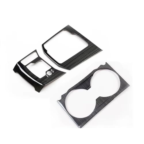 Cadre de porte-gobelet pour Mazda CX-5 2017-2024 : cache panneau de levier de vitesse argenté