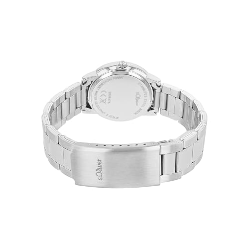 s.Oliver Armbanduhr Damen Quarzuhr Analog, mit Edelstahl Armband, 3 bar Wasserdicht, Kommt in Uhren Geschenk Box – Bild 4