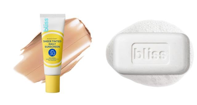 Bliss Block Star SPF 30 + 2 Pack Minty Bath Soap Bars Duo | Daily Sun Protection & Refreshing Body Cleanse Duo