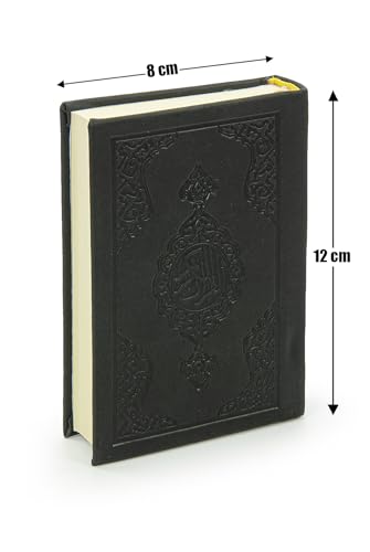 Image of İhvan Online Medina Calligraphy Quran Set with Islamic Finger Counter, Portable Digital Prayer Tasbeeh, Pearl Zikirmatic Beads, 3 Pieces Gift for Ramadan & Eid & Mawlid (Black)