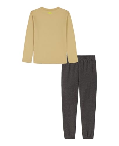 Image of Under Armour Boys' 2-piece Long Sleeve T-shirt and Fleece Pants Set, Outdoor Collection
