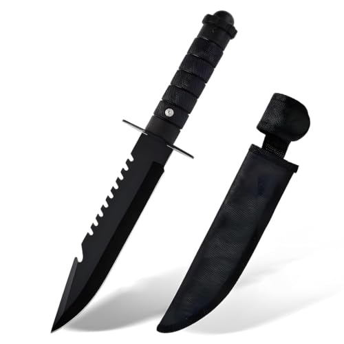 Image of Tactical Style Utility Knife with Blade Cover & Non-Slip Handle | Portable Multi-Purpose Knife for Kitchen, Camping, Travel & Everyday Utility Use
