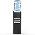 Electactic Water Dispenser with Ice Maker, Top Loading Hot & Cold Water Cooler for 5 Gallon Bottles, Child Safety Lock, Ideal for Home, Office, Garage – Black
