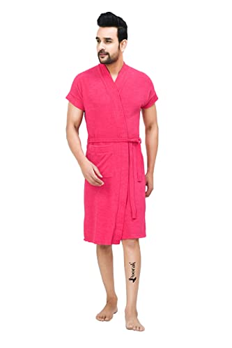 Image of Terry Men Bath robe Fit Upto 42 inches Rani