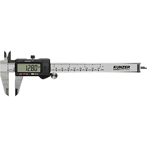 KUNZER 7EMS01 Messschieber, Edelstahl, elektronisch, digitaler Anzeige