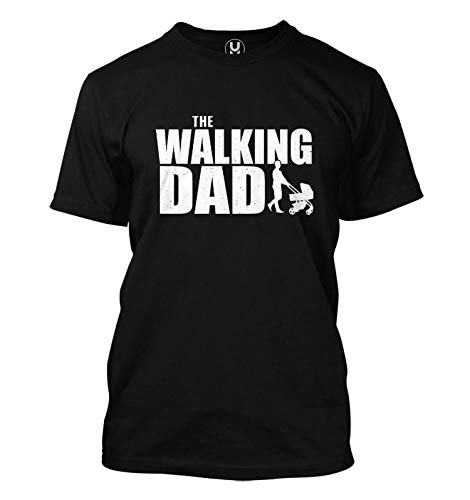 Haase Unlimited The Walking Dad - Zombies Father TV Parody Men's T-Shirt (Black, X-Large)
