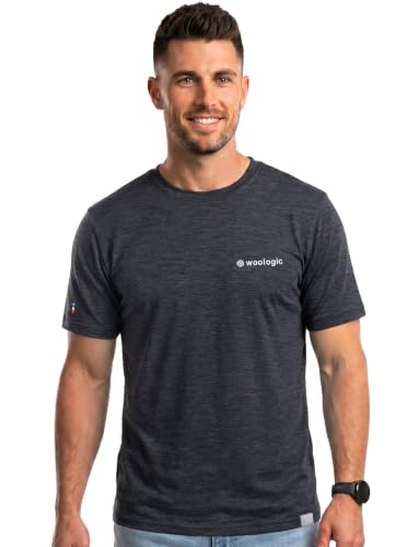 Men's 100% Merino Wool T Shirt - Premium Outdoor Base Layer Tee