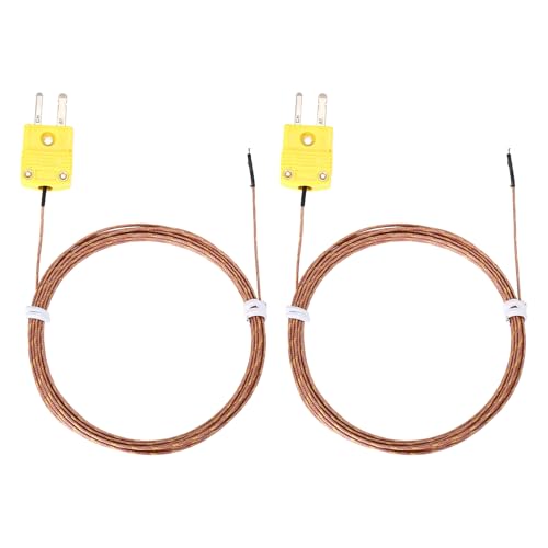 Connecteur thermocouple K MECCANIXITY lot de 2 sondes mini 3m de -50°C à 482°C pour thermomètre