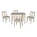 International Concepts Table With 4 San Remo Juvenile Chairs, Unfinished