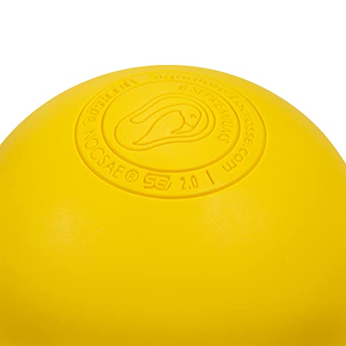 Case of 100 Signature Premium NOCSAE NFHS NCAA Lacrosse Balls - Available in Yellow and White - Certified Lacrosse Balls No Chemical Smell (Yellow)