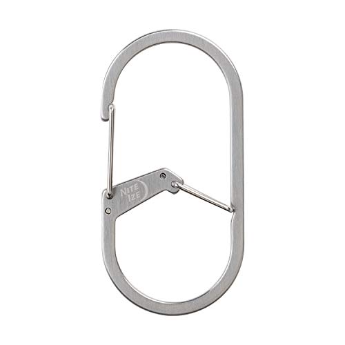 Image of Nite IZE G-Series Dual Chamber Carabiner #4, Key Carabiner, Stainless Steel