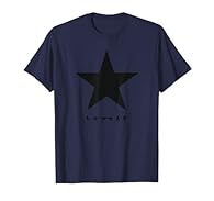 David Bowie Rock Music design. Shine bright like a star with this classic David Bowie logo design Let your love for Bowie be known with this timeless and recognizable star logo Lightweight, Classic fit, Double-needle sleeve and bottom hem