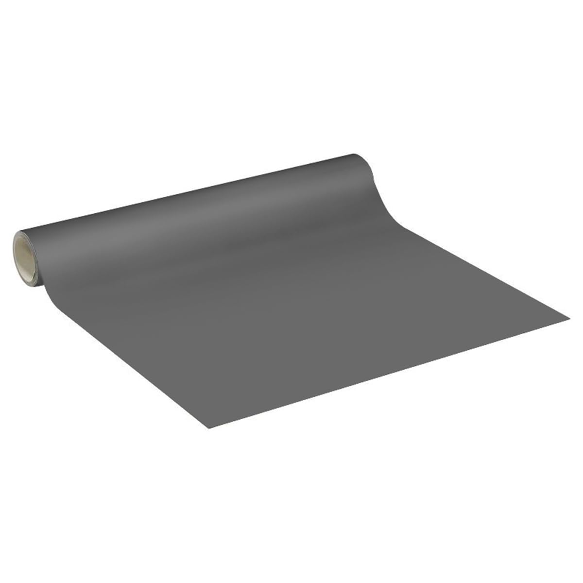 Waterproof Adhesive Vinyl Roll for Kitchen, Cabinet, Cabinet, Door - H60 x L200 cm - Dark Grey