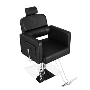 Salon Chair Reclining Barber Chair Spa Chair Hairdressing Styling Chair with Adjustable headrest, Beauty Shampoo Tattoo Equipment Barbershop Furniture