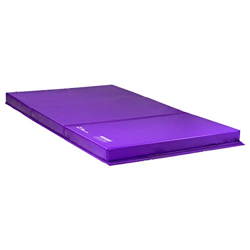 Z Athletic Gymnastics 4ft x 7ft x 4in Open Cell Landing Mat for Gymnastics, Tumbling, Martial Arts (Purple)