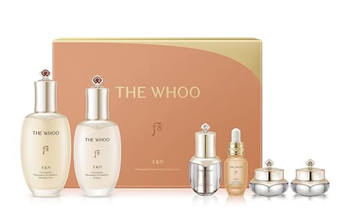 THE WHOO Cheongidan Pro-Radiance 2pcs Set | Anti-Aging Toner & Emulsion Duo with Pro-Radiance Formula & Arginine | Boosts Skin Density Clarity & Radiance