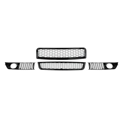 Conjunto de rejilla de malla para parachoques de coche A4 B6 estilo RS 2