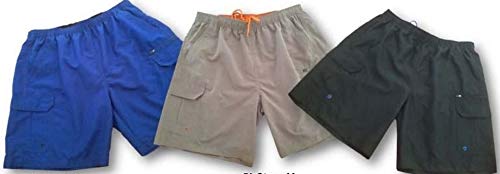 Big Mens Sizes Cargo Swim Wear with Quick Dry up to Size 8X2