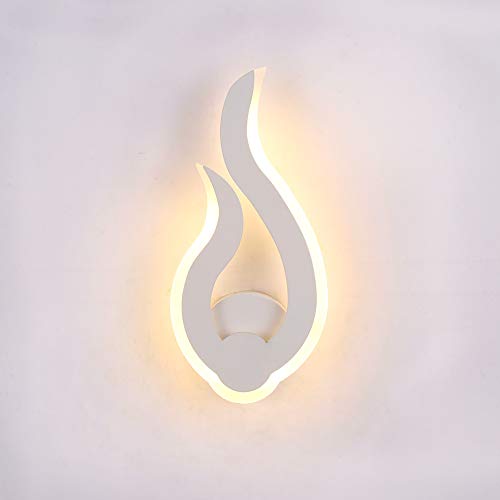 COOSNUG Wandlamp Led 10W Moderne Wandlampen 3000K Warm Wit Binnen Vlam Nachtlampje Slaapkamer Woonkamer Hal Kunstdecoratie