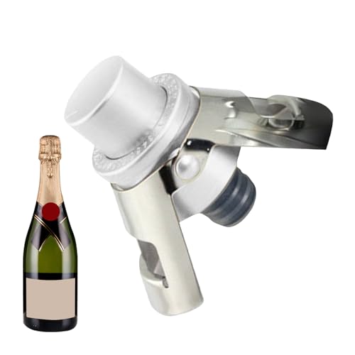 Bouchon de champagne – 6,9 x 3,5 cm Bouchon en de champagne, têtes de bouteille de champagne à presser, avec pompe intégrée, bouteilles de vin avec double -dents | Accessoire pour cuisine