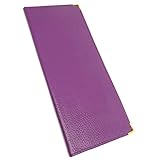 Charmoni - Scheckhefttasche lang – Kreditkarten- und Geldscheinfach – Absatz links – aus Leder, blasslila, one size, Klassisch