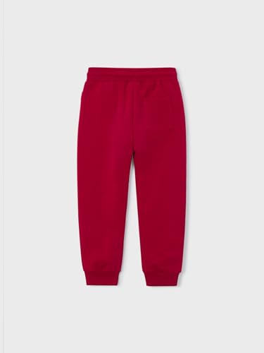 Mayoral Basic Cuffed Fleece Trousers for Boys Red2