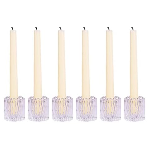 Dounx Set of 6 Round Candle Holders Cover