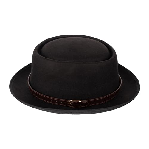 Image of The Tie Hub Fedora Hat for Men & Women|Wide Brim Felt, Sun hat, Beach Hat, Summer Hat, Party hat, Stylish hat