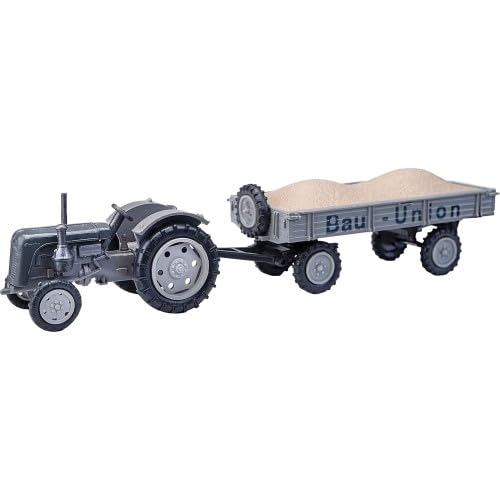 Tracteur Famulus Mehlhose 1:87 remorque Union de construction véhicule agricole miniature