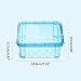 Transparent Index Card Holder Removable Snap-Tight Lid Notecard Collection Box Flash Cards Organizer for Office School