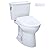 TOTO Drake Transitional WASHLET+ Two-Piece Elongated 1.28 GPF TORNADO FLUSH Toilet with S7 Contemporary Bidet Seat, Cotton White - MW7864726CEG#01