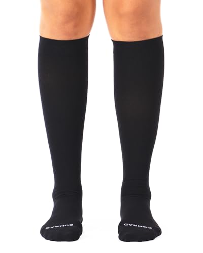 Comrad Nylon Knee High Socks - 20-30mmHg Firm Compression Socks,