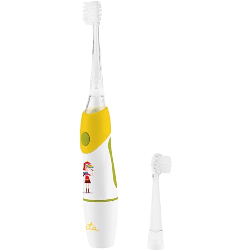 ETA Sonetic Kinder Schallzahnbürste mit Licht I Sonic MOVE+ Technologie I microBUBBLES I 2 Aufsätze (0–4 & 5–10 Jahre) I