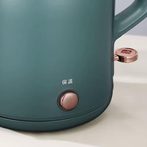 Tetera eléctrica de acero inoxidable con doble capa y gran capacidad miniatura 6