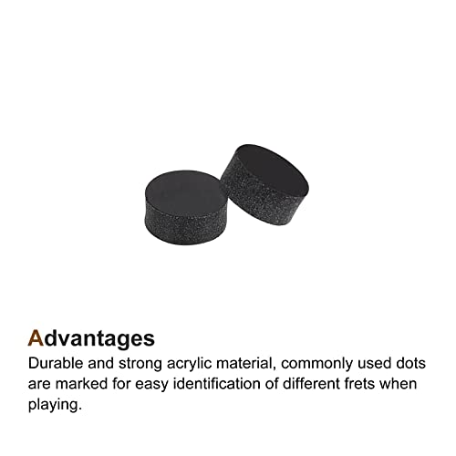 Image of MECCANIXITY Inlay Fretboard Dots Guitar Inlay Dots Acrylic Inlay, Mark Point 5x2.2mm for Guitar Fingerboard, Pack of 20