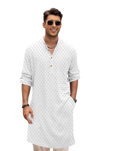 Image of BE ACTIVE Cotton Kurta for Men | Traditional and Classy Design | Indian Kurta | Full Sleeve Kurta