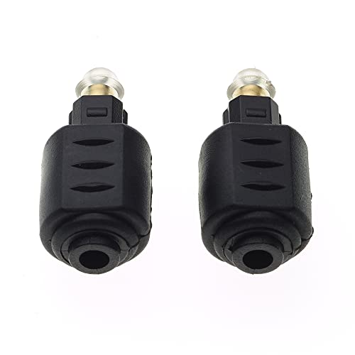 Keple Mini-TOSLINK to TOSLINK Adaptor - Digital S/PDIF Cable for Soundbars Stereo Systems, Hi-Fi - Pack of 2 - Image 3