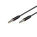 Cable de Audio Estereo Jack 3.5 Macho-Macho 4 Pin (1 Metro, Negro)