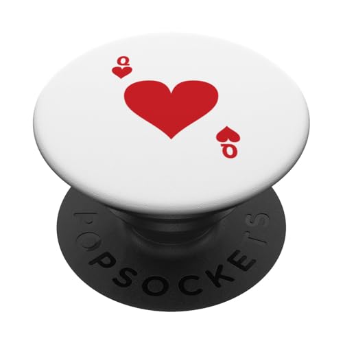 Queen Hearts Deck of Cards Matching Costume PopSockets PopGrip Adhésif