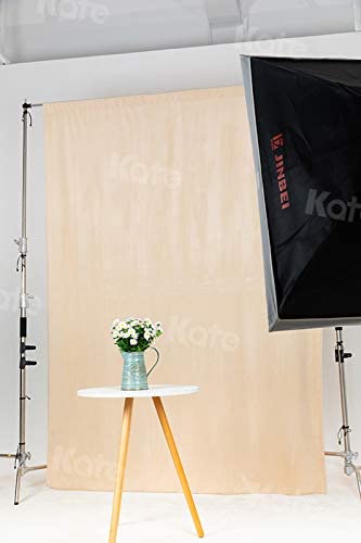 Image of Kate 6ftAƒa€ inch9ft Solid Beige Backdrop Portrait Photography Background for Photography Studio Children and Headshots Beige Backdrop Background for Photography Photo Booth