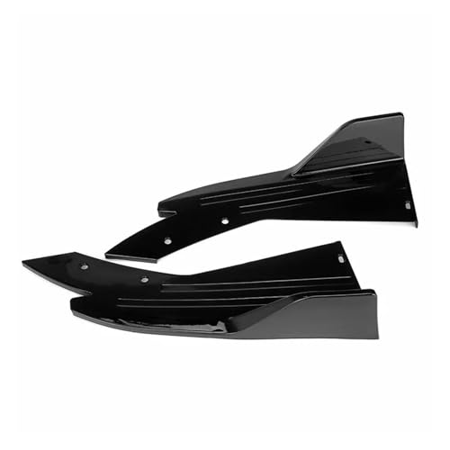 Spoiler de pare-choc arrière pour Tesla jupes latérales style carbone noir brillant