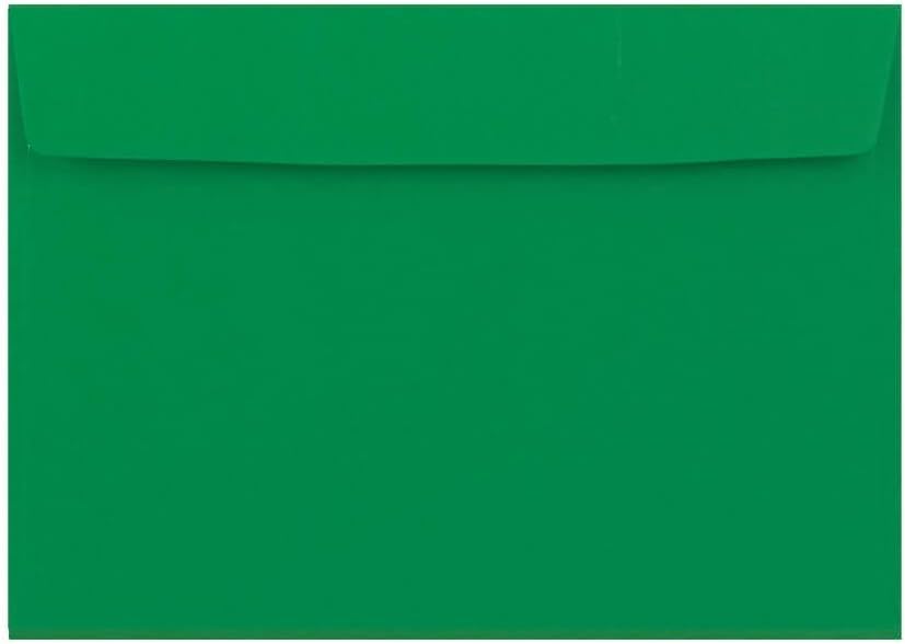 C4 Coloured Envelopes for A4 Paper/Card Peel & Seal Flap Envelopes Pack of 25 (Dark Green Peel & Seal)