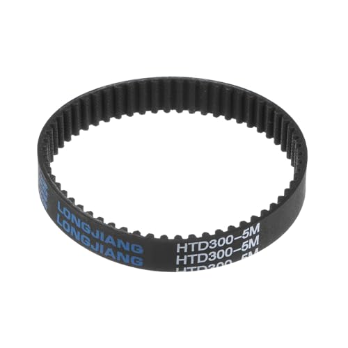 Kozelo HTD5M Gummizahnriemen - [ 15mm Breite x 300mm Steigungslänge] Geschlossene Schleife Industrie-Zahnriemen passend für 3D-Drucker, 60 Zähne