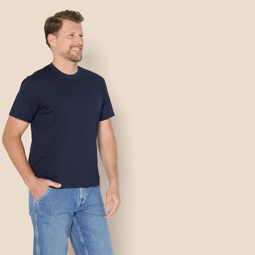 Amazon Essentials Camiseta de corte holgado Hombre, Azul Marino, M