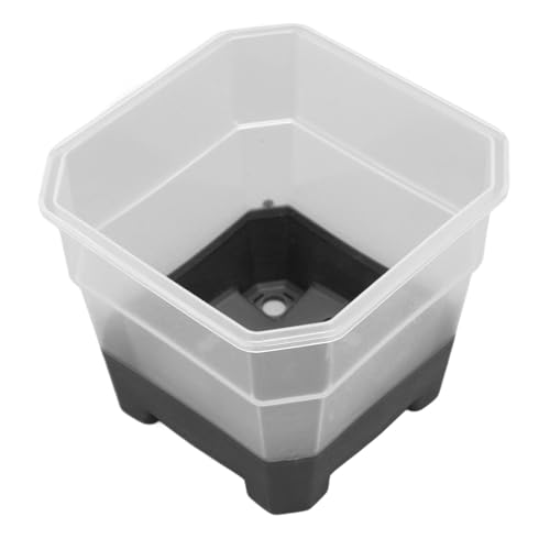 Pot de semis plastique silicone transparent carré pour fleur et jardin