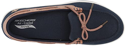 Skechers Women's Boat Shoe, Navy, 10 #TOP4