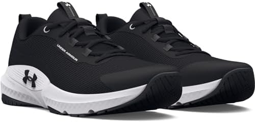 Under Armour Men's Dynamic Select Cross Trainer, (001) Black/White/Black, 11 | Image 2