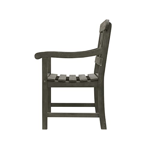 Vifah V1298 Renaissance Outdoor Hand-Scraped Hardwood Armchair #TOP4
