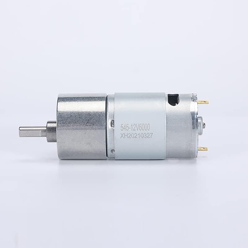 Image of ROBOWAY DC 12V 24V Gear Motor All Metal 15kg High Torque Gear Box Electric Motor 80RPM, JGB37-545 (Size : 80rpm, Color : Metal, 12V), (Pack of 2) - Electronic Components
