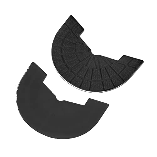 Image of HARFINGTON 1pair Shoe Sole Protector for Sneakers Size 10-11 Non Slip Pad Heel Plates Repair for Men and Women, Black